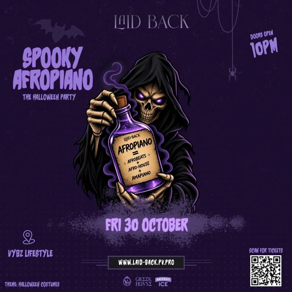 LAID BACK - SPOOKY AFROPIANO event artwork