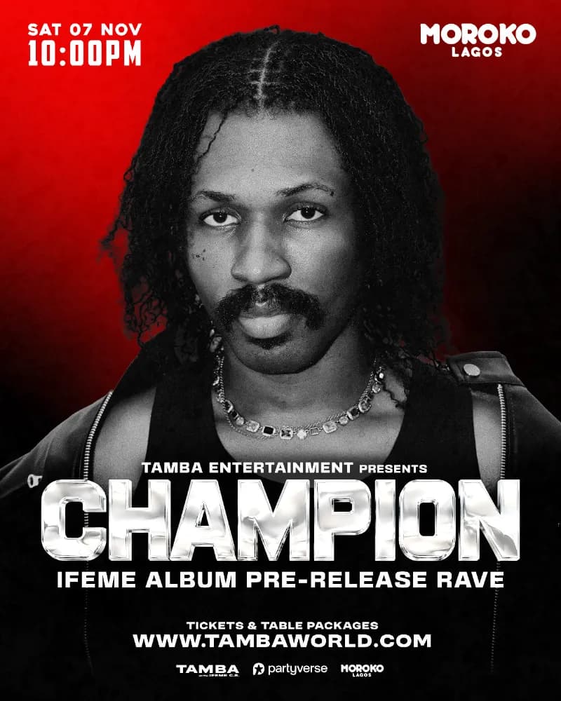 TAMBA Presents “CHAMPION” Album Pre-Release Rave artwork